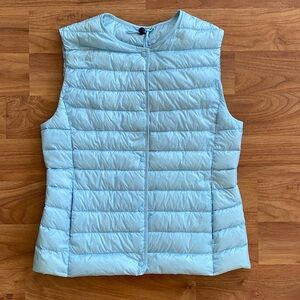 ❤️ Uniqlo Ultra Light Down Vest Light Blue Size Large